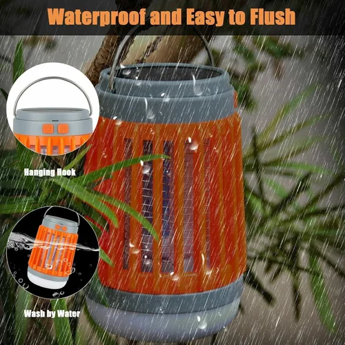 Miniatura 5 de Solar USB Mosquito Killer Luz Electrónica Mosca Bug Insecto Zapper Trampa Plaga Lámpara