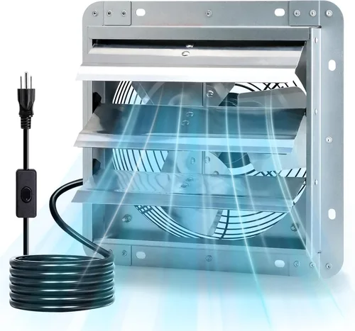 Miniatura 12 de Criditpid Extractor de persiana montado en la pared de 7 pulgadas con interruptor de encendido/apagado, motor de cobre puro de alta velocidad y bajo