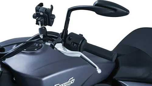 Miniatura 3 de Kuryakyn 1699 Accesorio para manillar de motocicleta: Tech-Connect Cradle Kit de montaje para dispositivo/teléfono GPS para motocicletas con barras