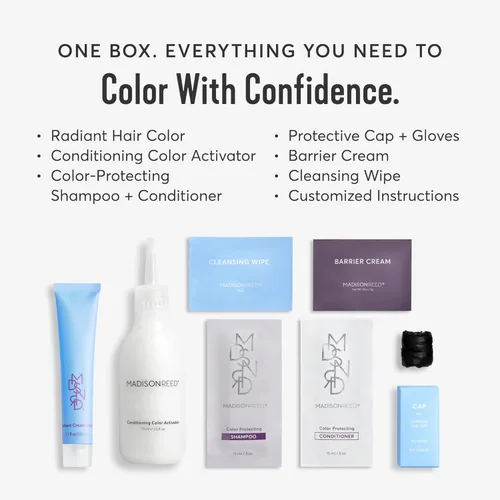 Miniatura 3 de Madison Reed Radiant - Kit de tinte para el cabello – 8CC rubio cobrizo vivo oscuro (caléndula matera), tinte permanente para el cabello