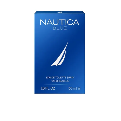 Nautica Blue - Eau de Toilette 1.6 fl oz (Paquete de 1), Notas de albahaca, jazmín y cedro, Fragancia para hombre, de larga duración, Fragancia para