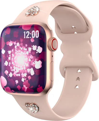 Miniatura 17 de Correa compatible con Apple Watch Series 9, 8, 7, 1.61 pulgadas, Series 6, 5, 4, SE de 1.575 pulgadas, Serie 3 de 1.496 pulgadas para mujer