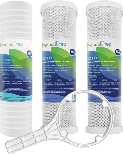 Miniatura 9 de Juego de filtros de repuesto para agua potable NSF Certificado de 5 etapas de ósmosis inversa RO, membrana RO de 100 GPD, filtro en línea estándar