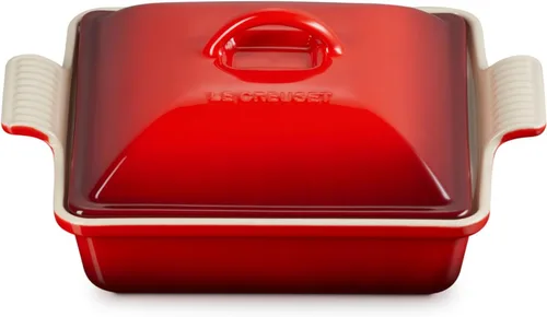 Miniatura 11 de Le Creuset Cacerola cuadrada cubierta de gres Heritage, 2.36L (9"), Sal Marina Sea Salt