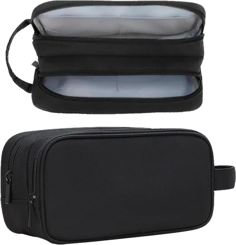 Teskyer Cable Organizer Bag, Travel Electronics Accessories Organiser, Protable Tech Pouch for Phone Chargers, Cables, Flash Drive, Power Bank, Hard