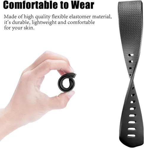 Miniatura 5 de Correas de reemplazo Maledan compatibles con Fitbit Charge 2, paquete de 3, grandes, gris/azul/negro Negro/Azul/Gris