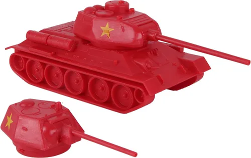 Miniatura 8 de BMC CTS WW2 Tanque soviético T-34 - Verde oliva 1:40 Vehículo del ejército de plástico T34 ruso