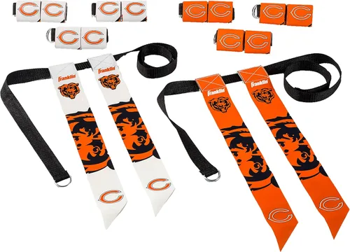 Miniatura 38 de Franklin Sports NFL - Conjuntos de fútbol con bandera del equipo de la NFL, cinturones + banderas, para niños + adultos, se adapta a cintura