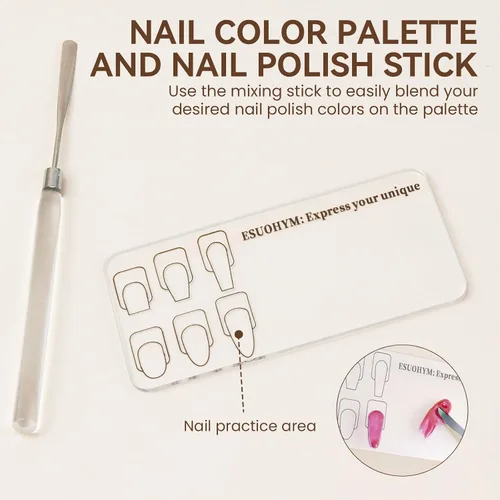 Miniatura 8 de Juego de 18 pinceles de arte de uñas para pintar, práctica de diseño, puntas francesas, pinceles de uñas acrílicas para extensiones de uñas