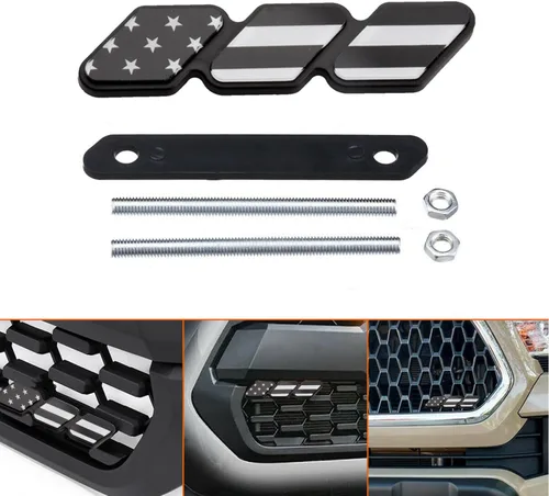 Miniatura 9 de TRD - Insignia decorativa de rejilla tricolor, emblema de diamante, compatible con Toyota 4Runner Tacoma Tundra y otras rejillas de malla o rejilla