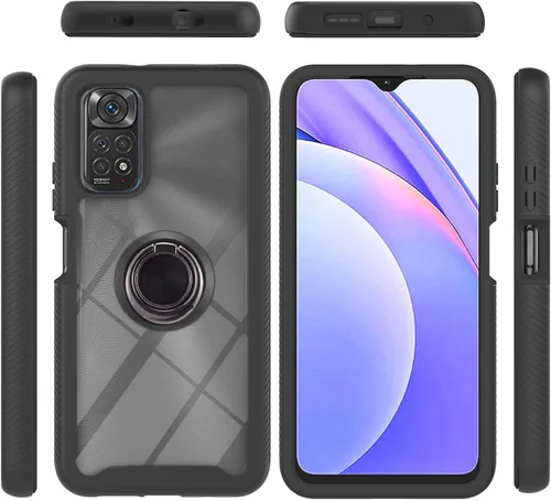 Miniatura 5 de Funda compatible con Xiaomi Poco M5s 4G, compatible con Redmi Note 10 4G / Note 10S 4G / Note 11 SE (India), funda para teléfono 3 en 1, color azul