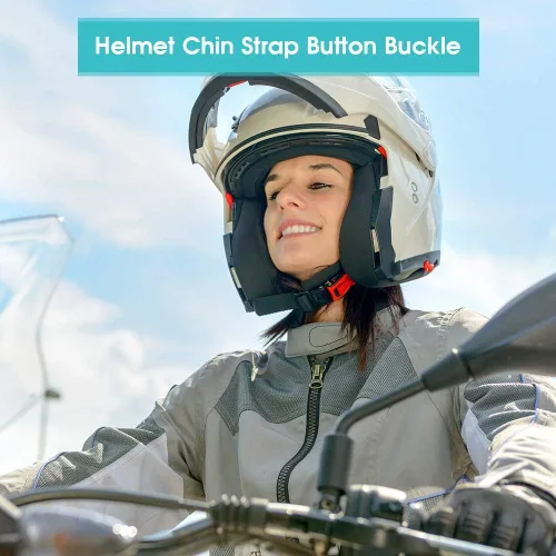 Miniatura 3 de Yosoo Health Gear Hebilla para casco de liberación rápida, 3 piezas de correa para casco de motocicleta, hebilla de liberación rápida, desconexión