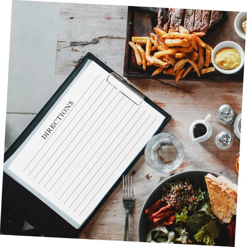 Miniatura 6 de TEHAUX 50pcs Tarjetas de Receta Fotos Sellos para Cocinar Accesorios de Cocina Uso Diario Receta Papel