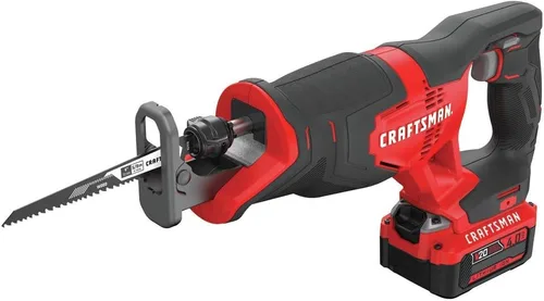 CRAFTSMAN V20 - Kit de sierra recíproca inalámbrica, 3000 RPM, 14.5 pulgadas, batería y cargador incluidos (CMCS300M1)