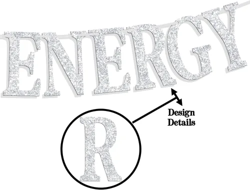 Miniatura 5 de Cartel de energía Leo grande con purpurina plateada, decoración de fiesta de cumpleaños de Leo julio/agosto, 12 constelaciones, suministros