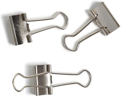 Miniatura 3 de U Brands Clips pequeños para carpeta, plata metálica, suministros de organización de oficina, 0.748 in, 72