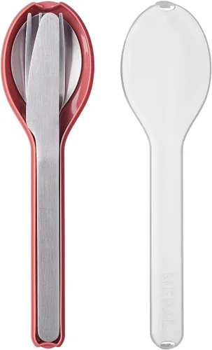 Miniatura 7 de Mepal Juego de cubiertos Ellipse de 3 piezas - Juego de cubiertos para llevar - Consta de un cuchillo, tenedor y cuchara - Juego de cubiertos