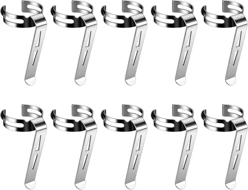 Miniatura 22 de Paquete de 10 linternas B101 – Clip duradero de acero inoxidable para bolígrafo y clip para tapa, cómodo de llevar