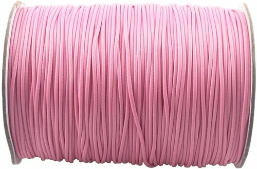 Miniatura 7 de Cordón de poliéster encerado para hacer joyas, cuerda encerada con carrete para hilo de bricolaje (rojo, 0.020 in (150 yardas))