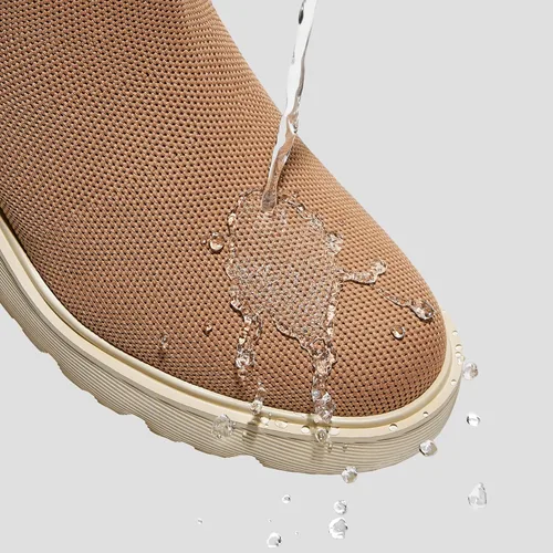 Miniatura 2 de VIVAIA Everly - Botines para mujer, punta redonda, tacón de cuña de plataforma gruesa de 2.36 pulgadas, parte superior repelente al agua, suela