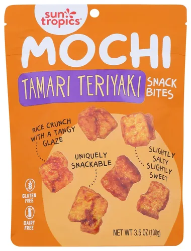 Miniatura 17 de Sun Tropics Mochi Snack Bites, sabor a curry dorado, 3.5 onzas (paquete de 6) Bocaditos crujientes de Mochi crujientes, pepitas de arroz