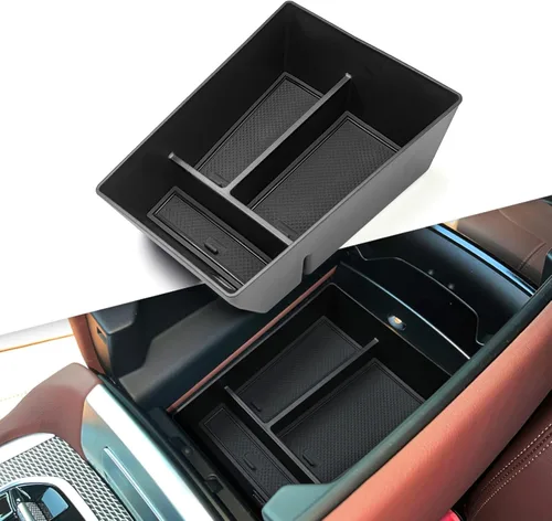 Miniatura 6 de Jaronx Compatible con BMW X5 G05/X6 G06/X7 G07 Organizador de consola central, bandeja organizadora de almacenamiento compatible con BMW X5 G05/X7