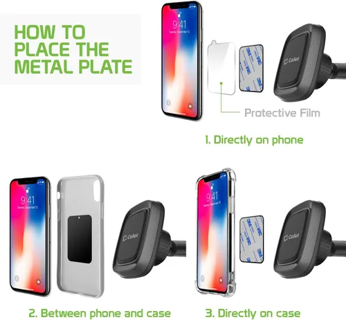 Miniatura 9 de Cellet Soporte magnético para parabrisas con cuello de ganso flexible compatible con iPhone, Samsung Galaxy Flip Z, Fold Z, Google Pixels Moto