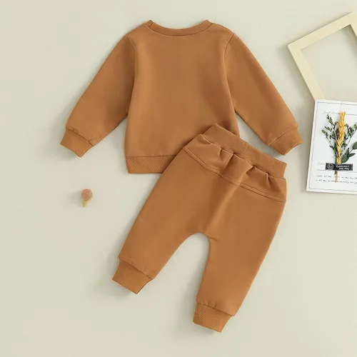 Miniatura 5 de Conjunto de sudadera de manga larga para bebé niño, ropa de otoño e invierno