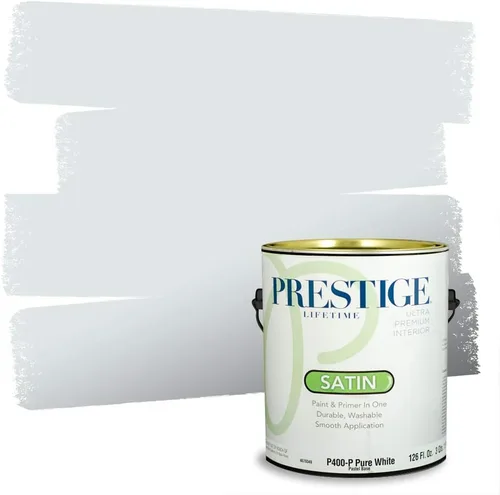 Miniatura 68 de Prestige Paints. - Base y pintura para exteriores en un solo galón, 1 galón. plano, comparable con Sherwin Williams Topsail. SW6799-PCM