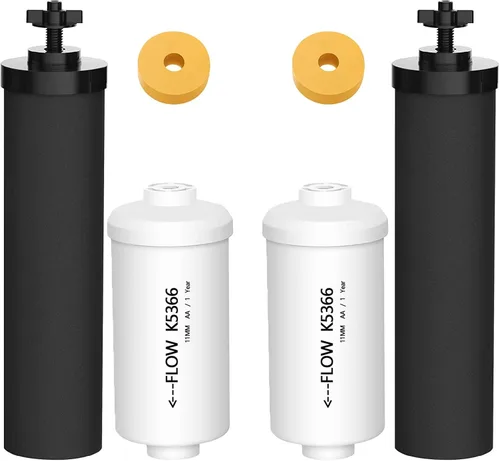 Miniatura 10 de Elementos de purificación negros certificados NSF/ANSI 42, para reemplazo de filtros de agua BB9-2®, compatible con el sistema de filtración por