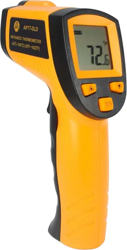 Appli Parts APTT-DLD Pistola de termómetro infrarrojo: versátil herramienta de medición de temperatura láser para cocinar, HVAC, diagnóstico del