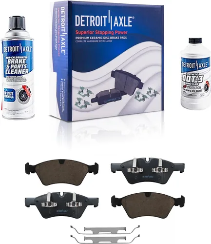 Miniatura 54 de Detroit Axle - Pastillas de freno de cerámica delanteras Reemplazo de pinza de freno derecha para Dodge Ram 1500 Dakota, Ram 1500 Classic - Juego