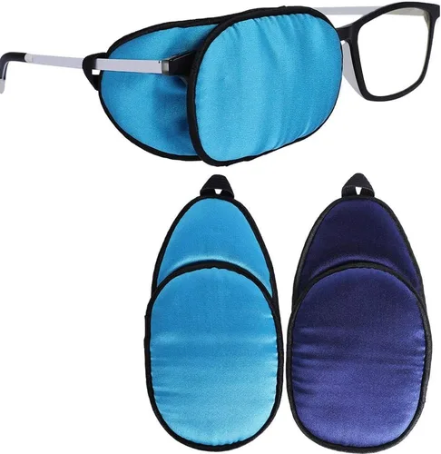 Miniatura 8 de eZAKKA Parches para ojos para adultos, parche ocular médico para gafas, parche ocular médico de seda para parches de ojo vago para mujeres