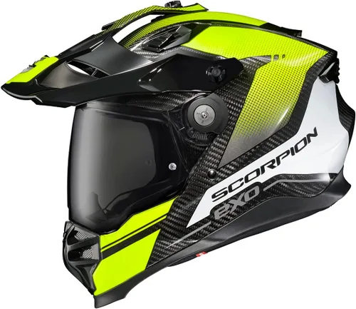 Miniatura 8 de ScorpionEXO XT9000 - Casco integral de fibra de carbono para motocicleta de aventura con visera Pinlock Ready, bolsillos para altavoz listos