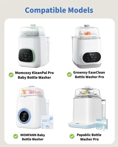Miniatura 2 de Paquete de 6 filtros HEPA de repuesto compatibles con Momcozy KleanPal Pro/Grownsy/Papablic/MOMFANN - Lavadora y esterilizador de biberones