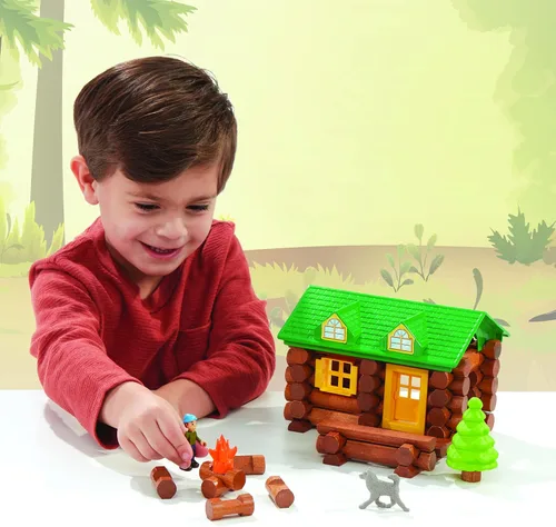 Miniatura 3 de Lincoln Logs - Juego de construcción en la ruta - 59 piezas - Troncos de madera real - Edades 3+