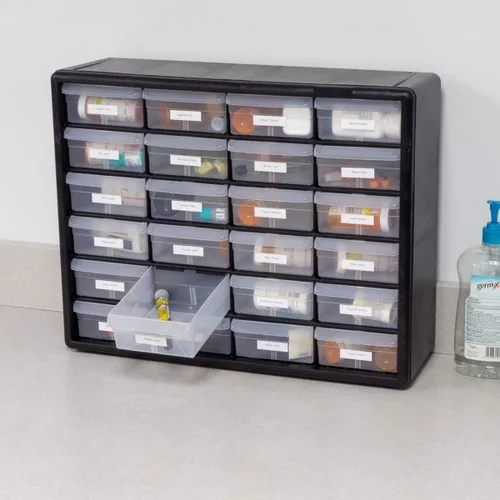 Miniatura 8 de Akro-Mils Gabinete de almacenamiento de plástico con 24 cajones para organización de garaje, organizador de cuentas, almacenamiento de ladrillos