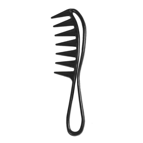 Peine desenredante de dientes anchos para ducha, peine flexible de amplia separación, peine hueco, peine antiestático desenredante para el cabello,