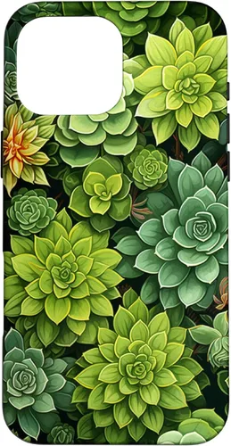 Miniatura 19 de Funda para iPhone 12 Pro Max Suculenta Plantas Botánicas Verde Floral Patrón Flor Cactus