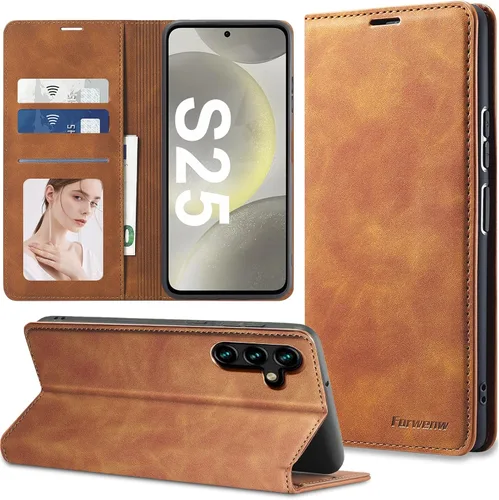 Miniatura 43 de Funda de piel con tapa para Samsung Galaxy Z Flip 3, con protección de bisagra, delgada y magnética tipo cartera [1 tarjetero], funda protectora a