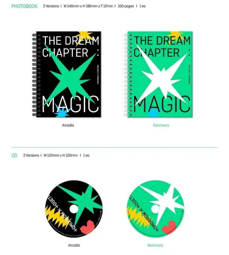 Miniatura 3 de K-POP MAÑANA X JUNTOS TXT EL CAPÍTULO DEL SUEÑO: MAGIC Sanctuary Ver. 100p Photobook+2p Photocard+Estudiante ID Pad+8ea Paquete de Pegatinas+Visor