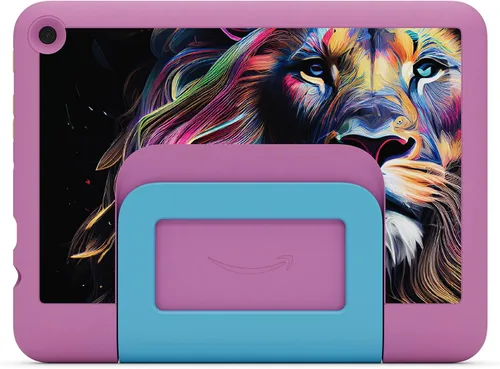 Miniatura 4 de Funda infantil Amazon para tablet Fire HD 8 (solo compatible con tablets de 12ª generación). Jungle Cat