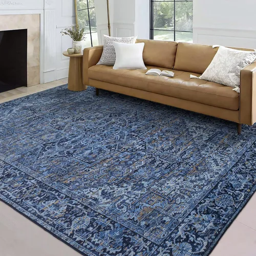 Miniatura 13 de ReaLife Rugs Alfombra pasillo lavable a máquina - Sala de estar, dormitorio, baño, cocina, entrada, oficina - Acolchada de pelo bajo, resistente a