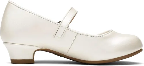 Miniatura 2 de DREAM PAIRS Zapatos de vestir Mary Jane de tacón bajo para niñas con flores de princesa para bodas y fiestas