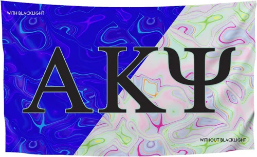 Miniatura 10 de Greek Club Sorority & Fraternity - Bandera de luz negra, 3 pies x 5 pies, licencia oficial, tapiz, exhibición, poliéster, pancarta de letras, CHI