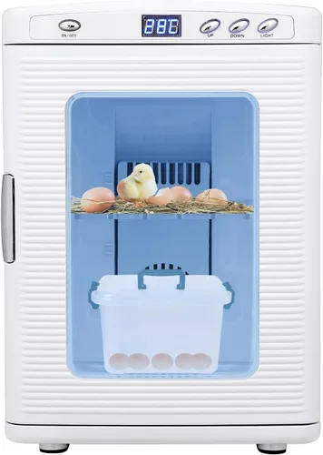 Incubadora de huevos de 25L para incubar huevos, incubadora digital de reptiles con control inteligente de temperatura de 10 a 140.0 °F, incubadora