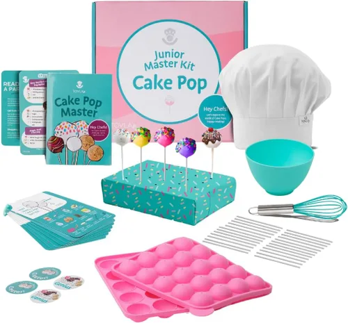 Kit de fabricación de paletas de pastel definitivo Tovla Jr. para niños – Divertido kit de horneado DIY, actividad STEM para mayores de 4 años,