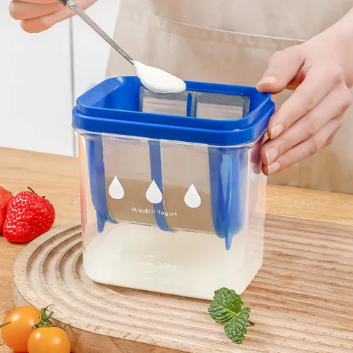 Miniatura 9 de Cryfokt Filtro de yogur, filtración eficiente para hacer yogur griego grande con malla extrafina de acero inoxidable, cepa de yogur de resina