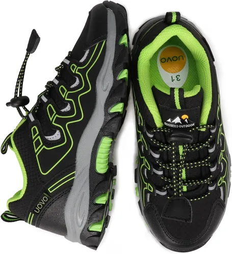 Miniatura 7 de UOVO Tenis para niños y niñas, para senderismo, correr, caminar al aire libre, tenis impermeables antideslizantes