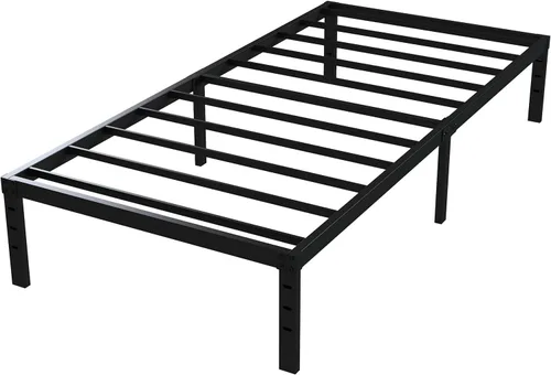 Miniatura 8 de Upcanso Marco de cama individual estrecho de 16 pulgadas, 30 x 75 pulgadas, no necesita somier, plataforma de metal de 75 x 30 pulgadas, marcos